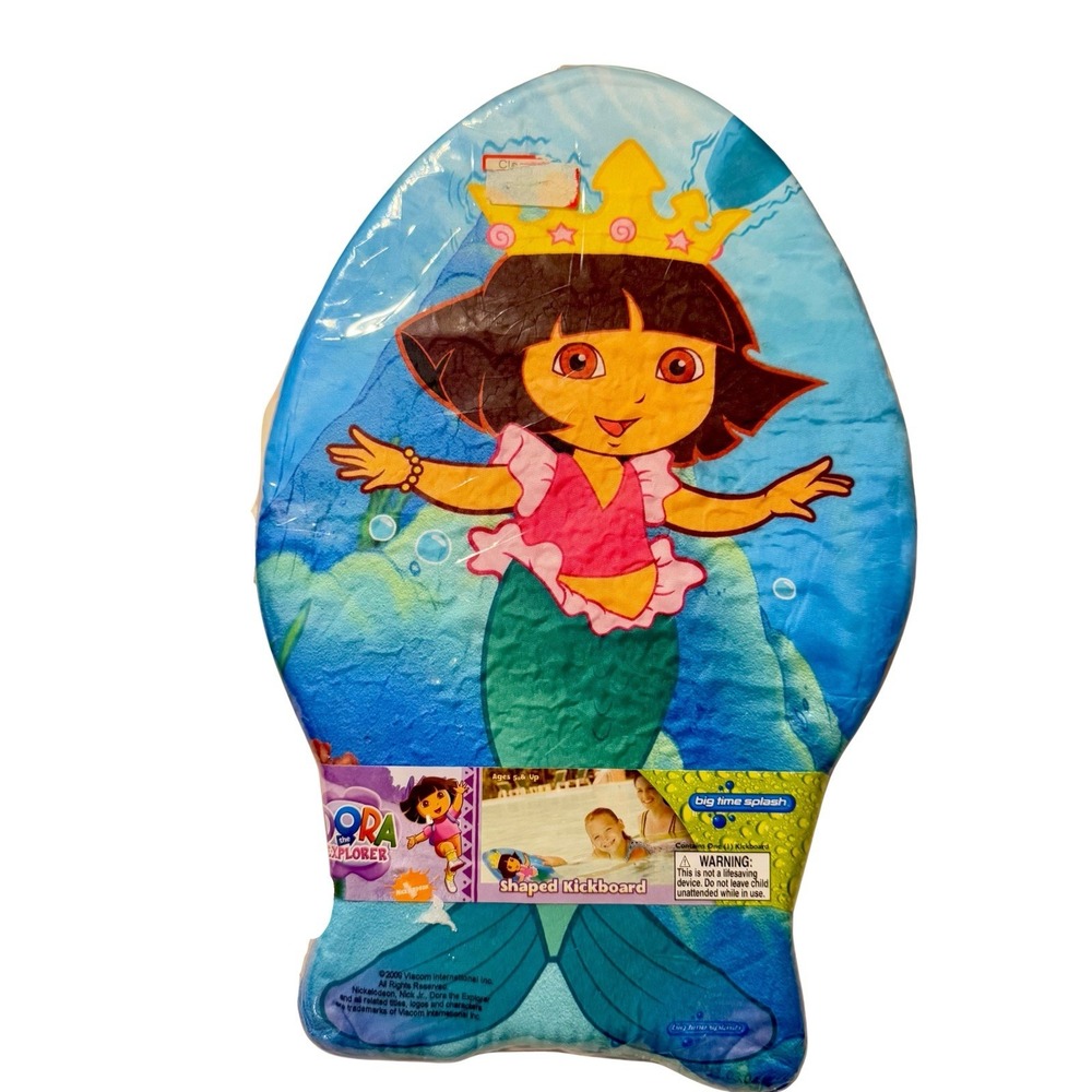 Dora The Explorer Mermaid Foam Kick Board Kids Swim Aid Pool Toy - New